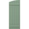 Ekena Millwork Americraft 6-Board (2 Batten) Wood Joined Board-n-Batten Shutters w/Ellipt Top, ARW101BE621X77TGH, PR ARW101BE621X77TGH - alternate 9